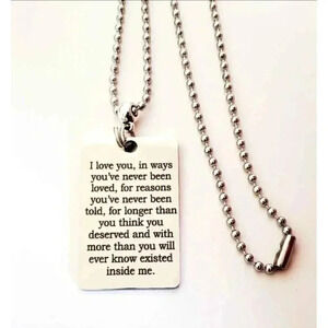 I love You More Than You Ever Know Necklace